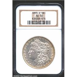 1893-O S$1 AU50 NGC.