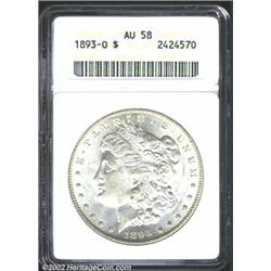 1893-O S$1 AU58 ANACS.