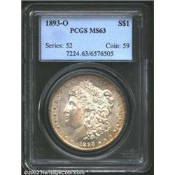 1893-O S$1 MS63 PCGS.