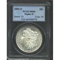 1893-O S$1 MS64 PCGS.