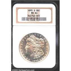1893-S S$1 MS64 NGC.