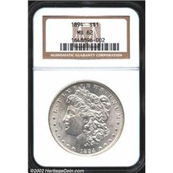 1894 S$1 MS62 NGC.
