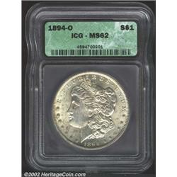 1894-O S$1 MS62 ICG.
