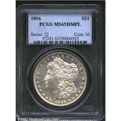 1896 S$1 MS65 Deep Mirror Prooflike PCGS.