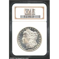 1899-O S$1 MS65 Prooflike NGC.