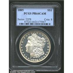 1885 S$1 PR64 Cameo PCGS.