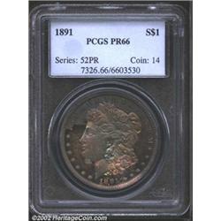 1891 S$1 PR66 PCGS.