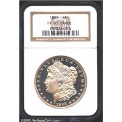 1892 S$1 PR65 Cameo NGC.