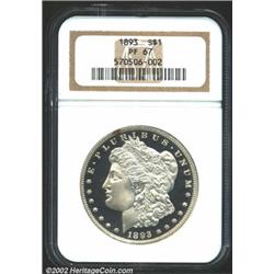 1893 S$1 PR67 NGC.