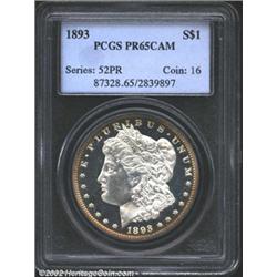 1893 S$1 PR65 Cameo PCGS.