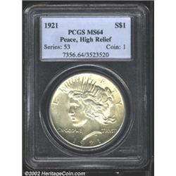 1921 S$1 MS64 PCGS.