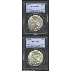 1922-S S$1 MS64 PCGS,