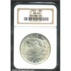 1923 S$1 MS66 NGC.
