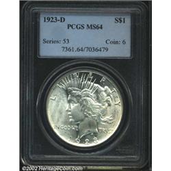 1923-D S$1 MS64 PCGS.