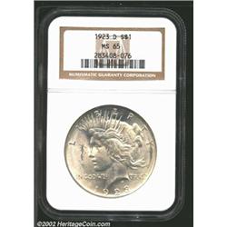 1923-D S$1 MS65 NGC.