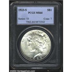 1923-S S$1 MS64 PCGS.