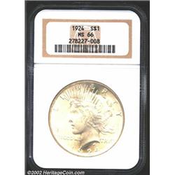 1924 S$1 MS66 NGC.
