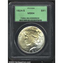1924-S S$1 MS64 PCGS.