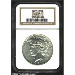 1927 S$1 MS65 NGC.