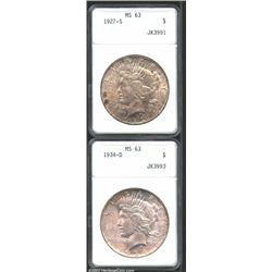 1927-S S$1 MS63 ANACS,