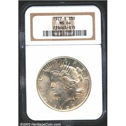 1927-S S$1 MS64 NGC.