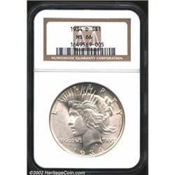 1934-D S$1 MS66 NGC.