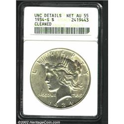 1934-S S$1--Cleaned--ANACS.