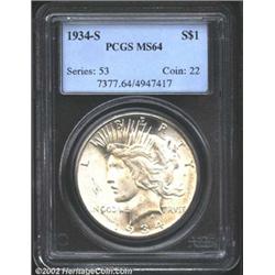 1934-S S$1 MS64 PCGS.