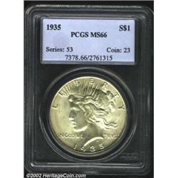 1935 S$1 MS66 PCGS.