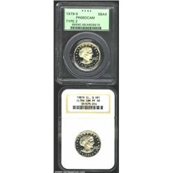 1979-S SBA$ Type Two PR68 Deep Cameo PCGS; and a 1981-S Type Two PR68 Deep Cameo NGC,