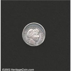 1897 10C Dime--Struck 15% Off Center--XF40 Uncertified.