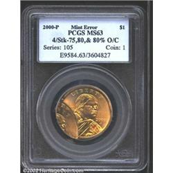 2000-P $1 Sacagawea Dollar--Quadruple Struck,