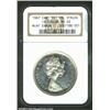 Image 1 : 1967 $1 Canadian Dollar--Double Struck in Collar--MS63 NGC.