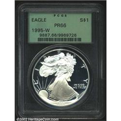 1995-W S$1 Silver Eagle PR66 Deep Cameo PCGS.