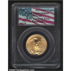 2001 G$25 Half-Ounce Gold Eagle Gem Uncirculated PCGS.