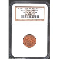 (1861-65) New Jersey Token F-220A-2A,