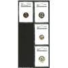 The Type Two Nickel and Half Dollar are absent from this partial 1942 set that includes: 1942 Cent--