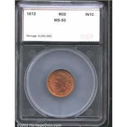 1872 1C Cent MS65 Red SEGS.