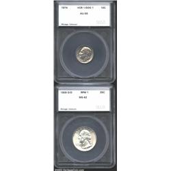 1974 Dime AU58 SEGS (AU58),