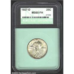 1927-D 25C Quarter MS65 Full Head Numistrust Corporation (MS65).