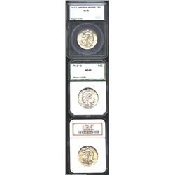 1917-S 50C Reverse Half Dollar AU58 SEGS,