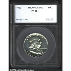 1950 50C Half PR65 Cameo SEGS (PR64).