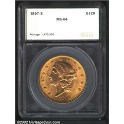1897-S $20 Double Eagle MS64 SEGS (MS62).