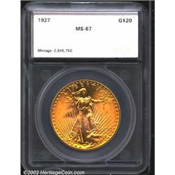 1927 $20 Double Eagle MS67 SEGS.