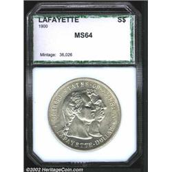 1900 S$1 Lafayette Dollar MS64 PCI (MS62).