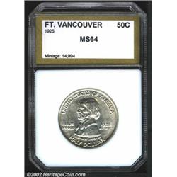 1925 50C Vancouver Half Dollar MS64 PCI (MS63).