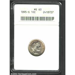 1895-S 10C MS60 ANACS.