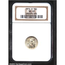 1914-D 10C MS65 NGC.