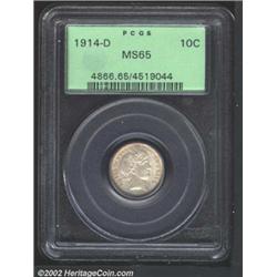 1914-D 10C MS65 PCGS.