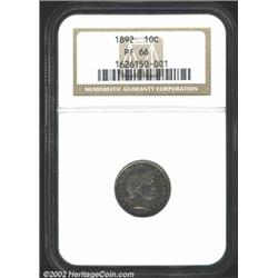 1892 10C PR66 NGC.